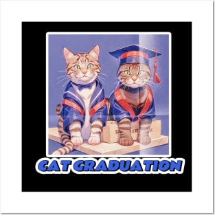 Cat Graduation Posters and Art